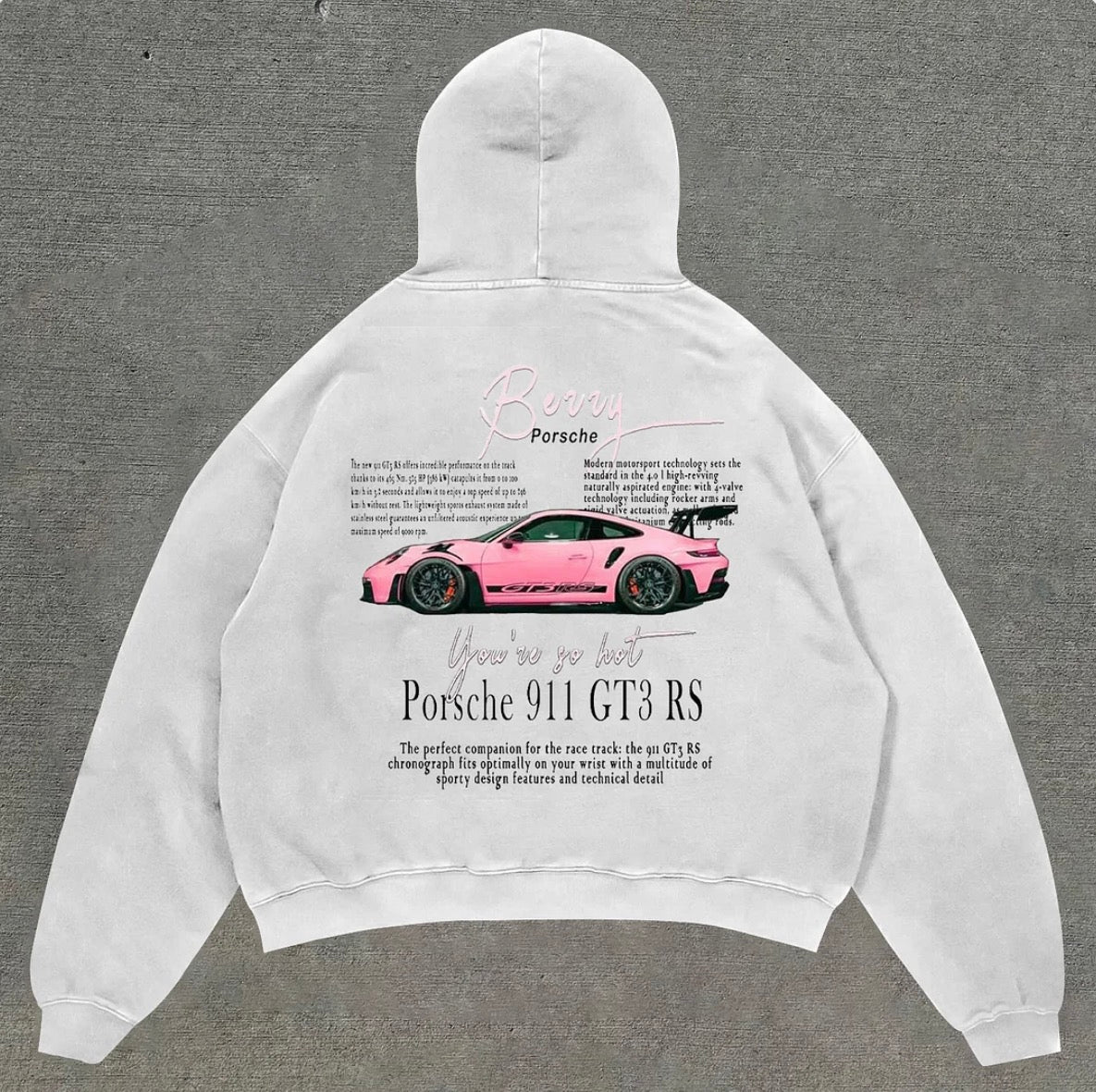 Brandal’s White Porsche Hoodie - BrandalX