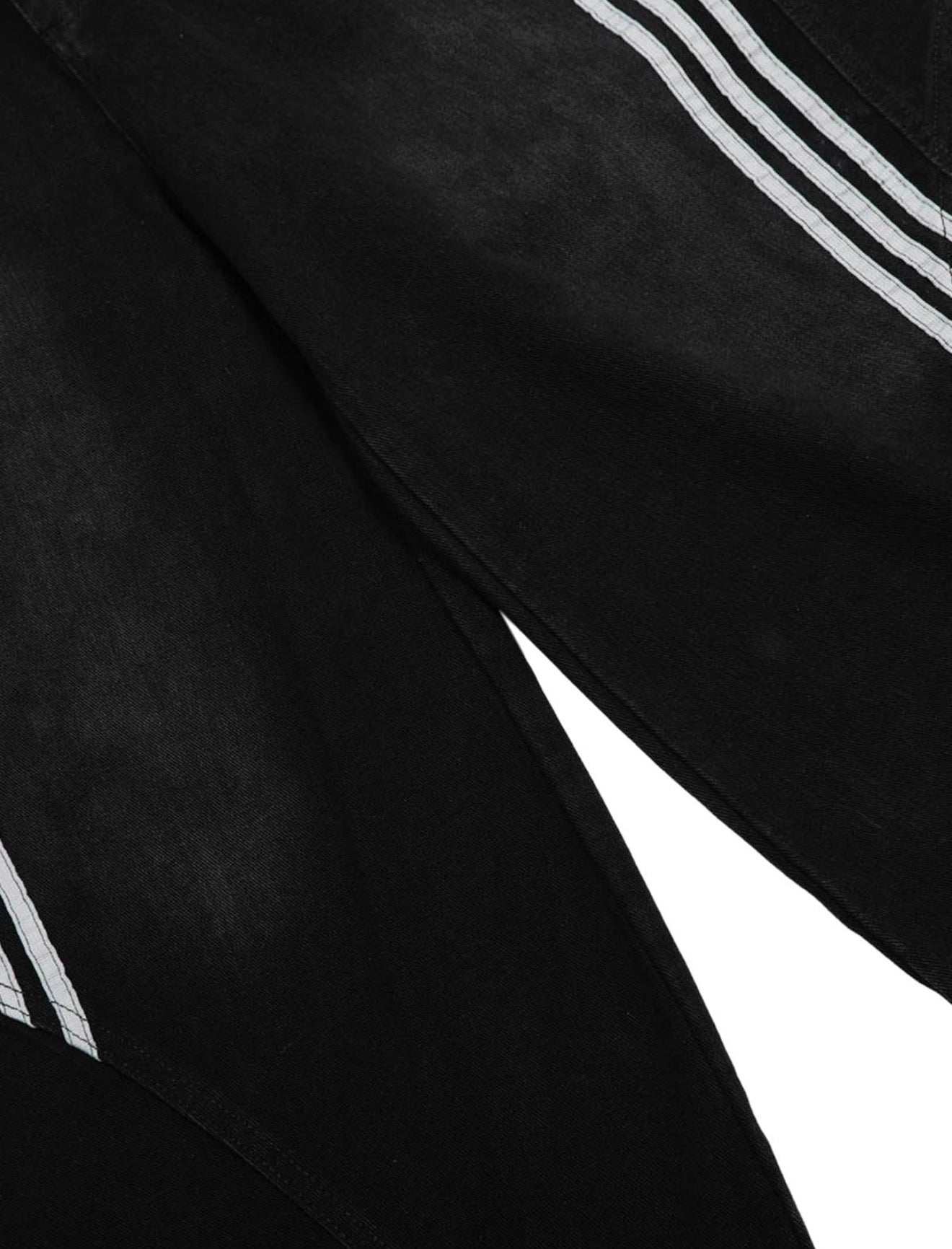 Black Striped Stitching Baggy Jeans - BrandalX
